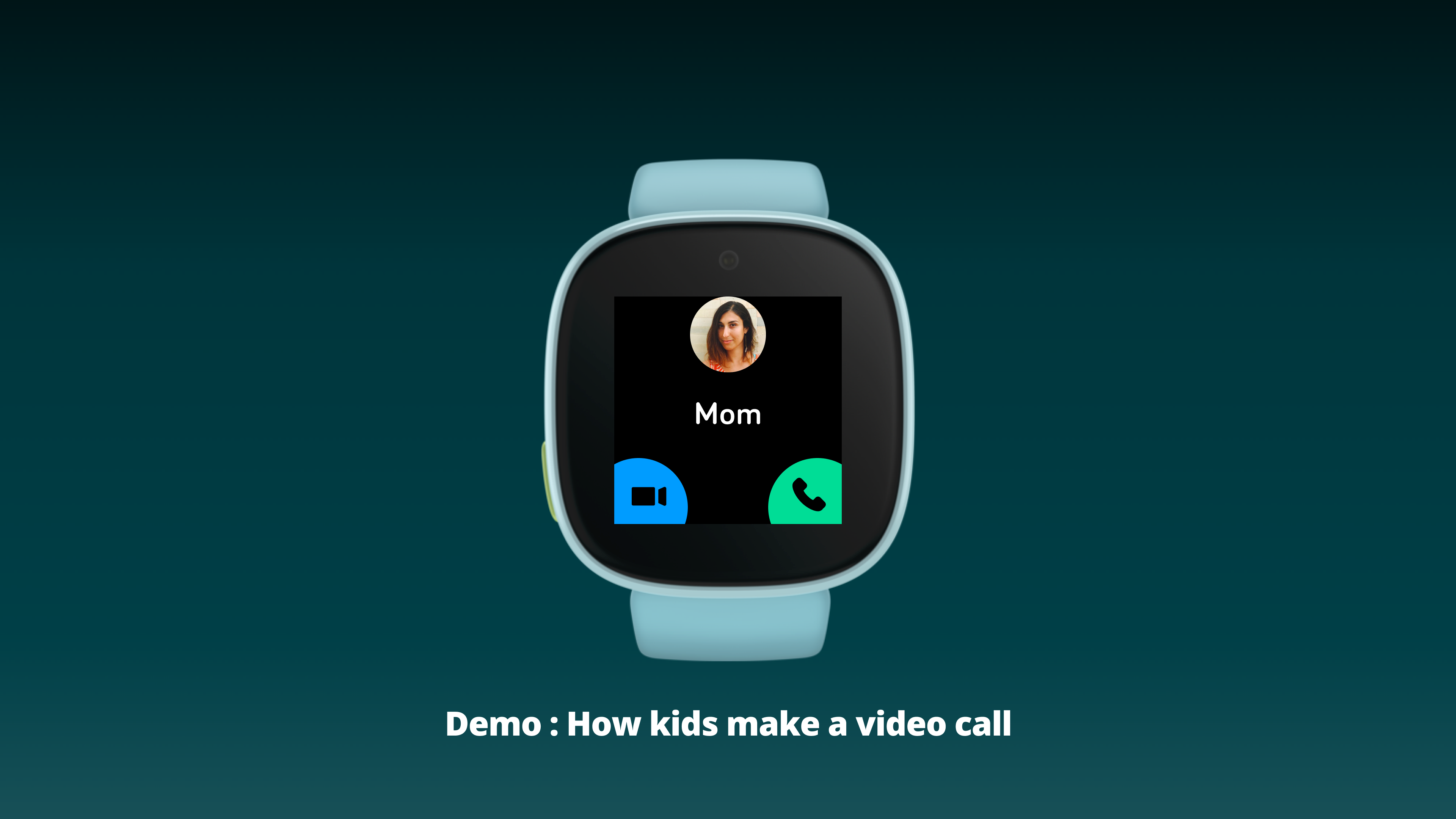 Contact detail — video and call buttons