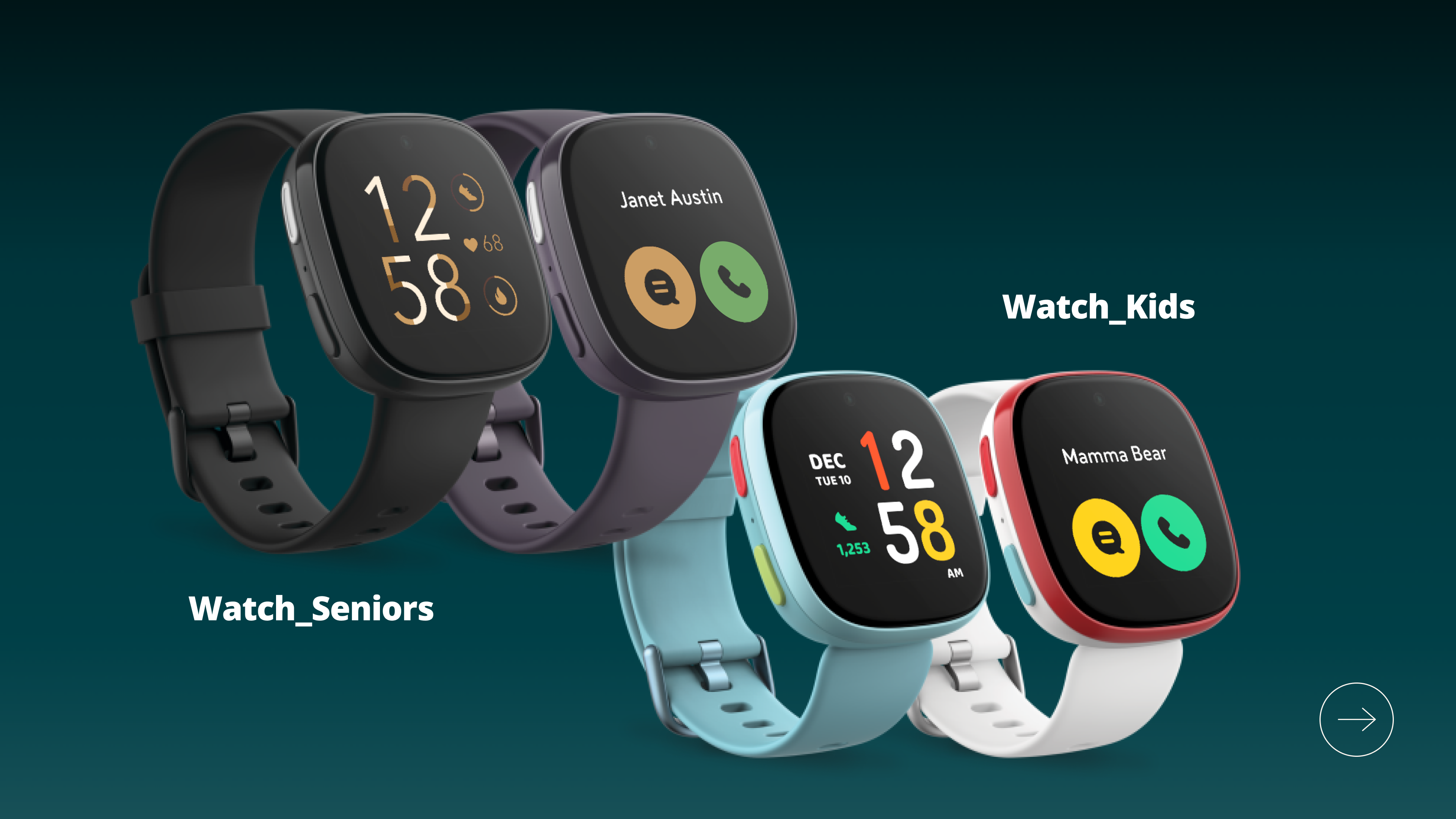 Fitbit Connect Watch — Kids & Seniors